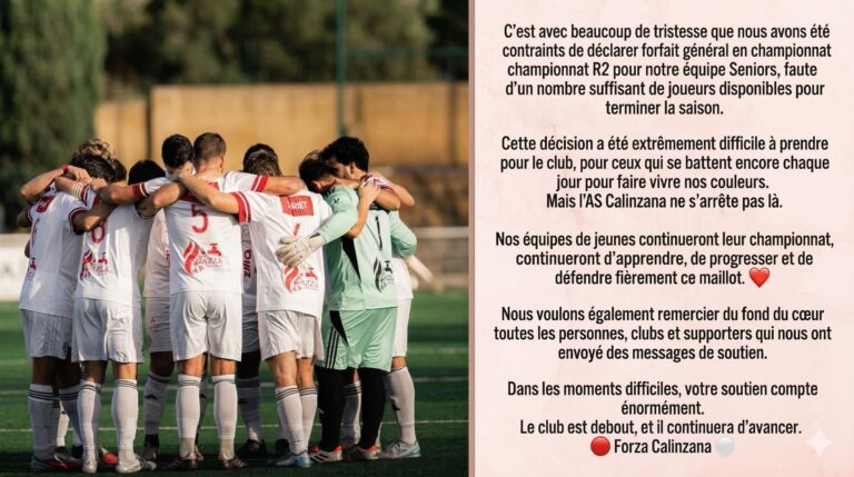 Régional 2 : Forfait général de Calenzana