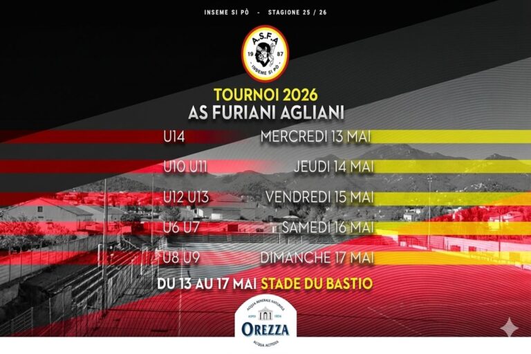 Tournoi de l&rsquo;AS Furiani Agliani au stade du Bastio